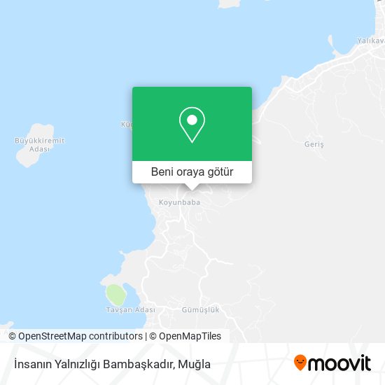 İnsanın Yalnızlığı Bambaşkadır harita