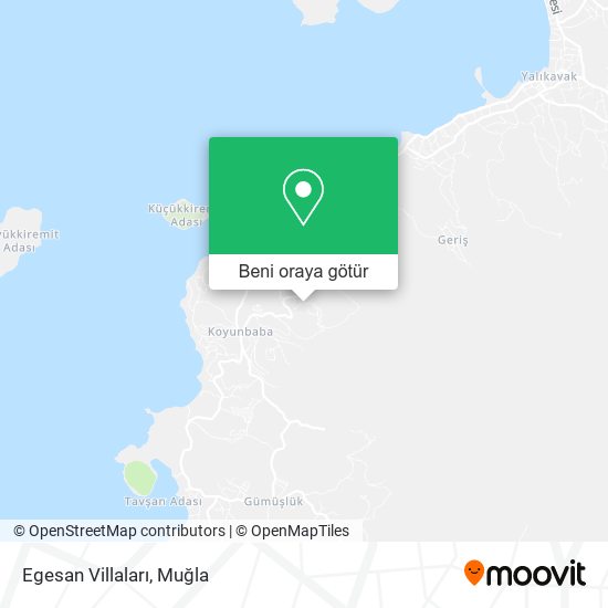 Egesan Villaları harita