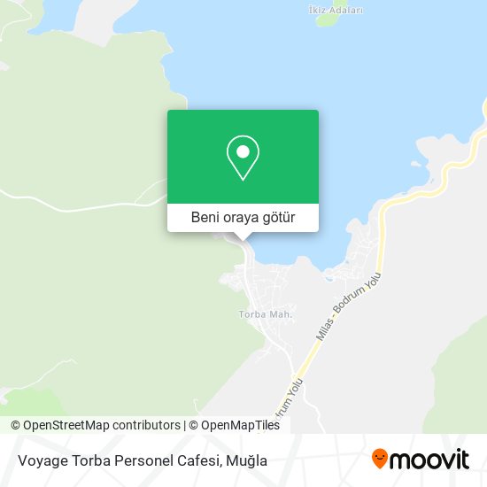 Voyage Torba Personel Cafesi harita