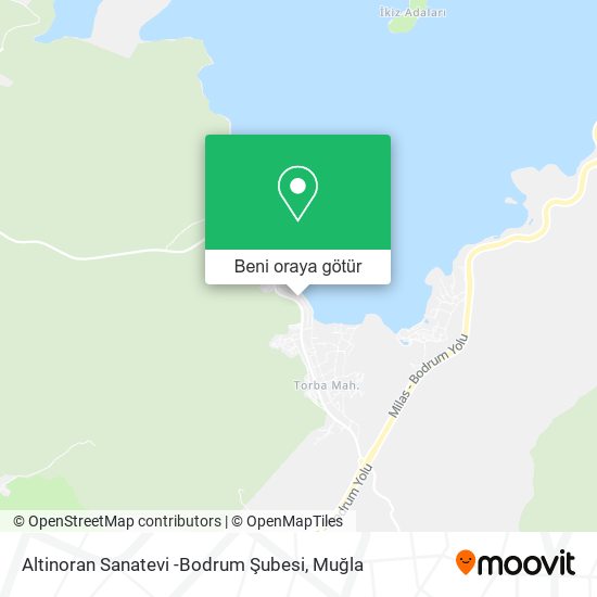 Altinoran Sanatevi -Bodrum Şubesi harita