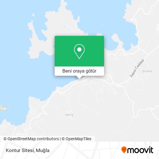 Kontur Sitesi harita