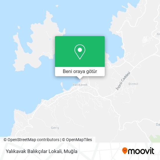 Yalıkavak Balıkçılar Lokali harita