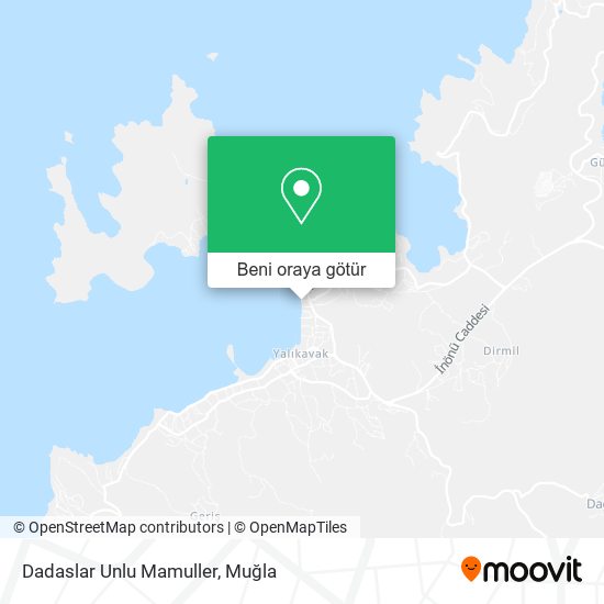 Dadaslar Unlu Mamuller harita