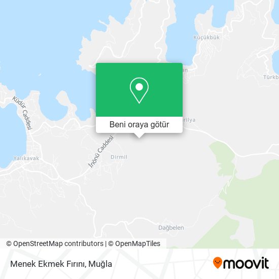 Menek Ekmek Fırını harita