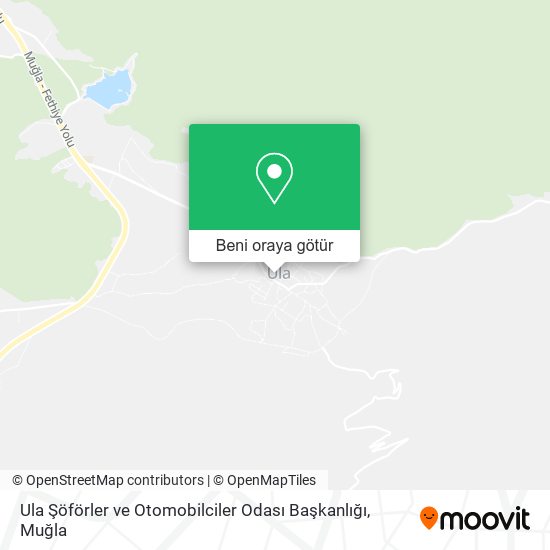Ula Şöförler ve Otomobilciler Odası Başkanlığı harita