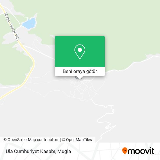 Ula Cumhuriyet Kasabı harita