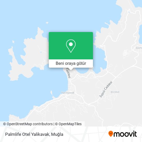 Palmlife Otel Yalikavak harita