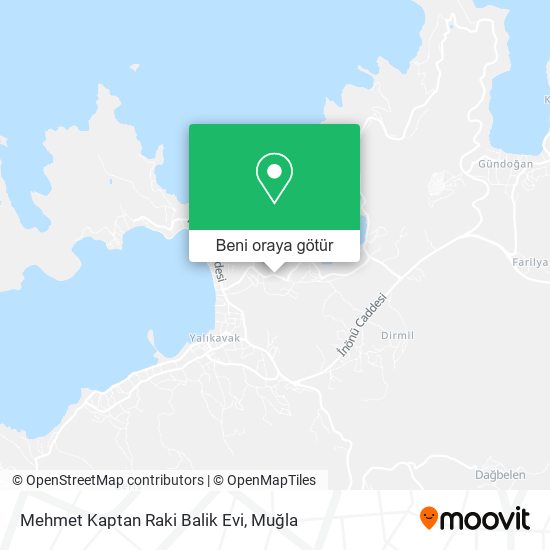 Mehmet Kaptan Raki Balik Evi harita