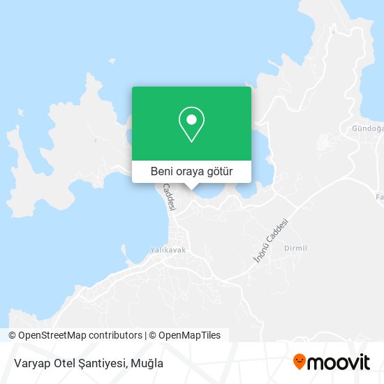 Varyap Otel Şantiyesi harita