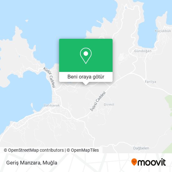 Geriş Manzara harita