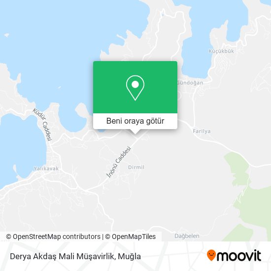 Derya Akdaş Mali Müşavirlik harita