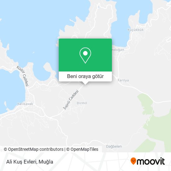 Ali Kuş Evleri harita