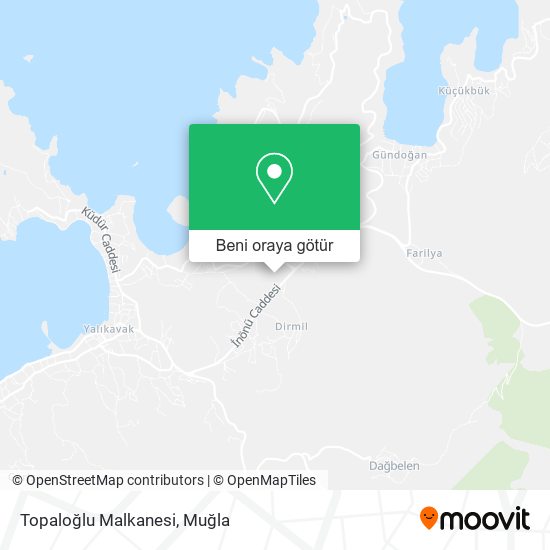 Topaloğlu Malkanesi harita