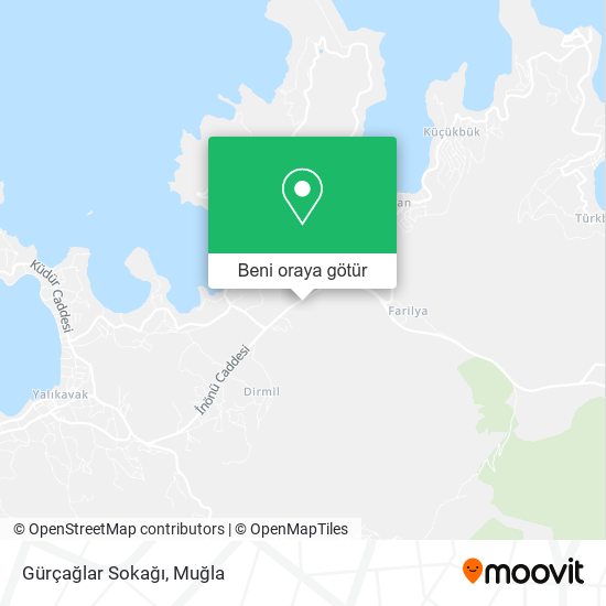 Gürçağlar Sokağı harita