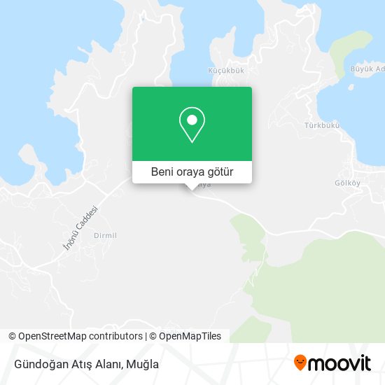 Gündoğan Atış Alanı harita