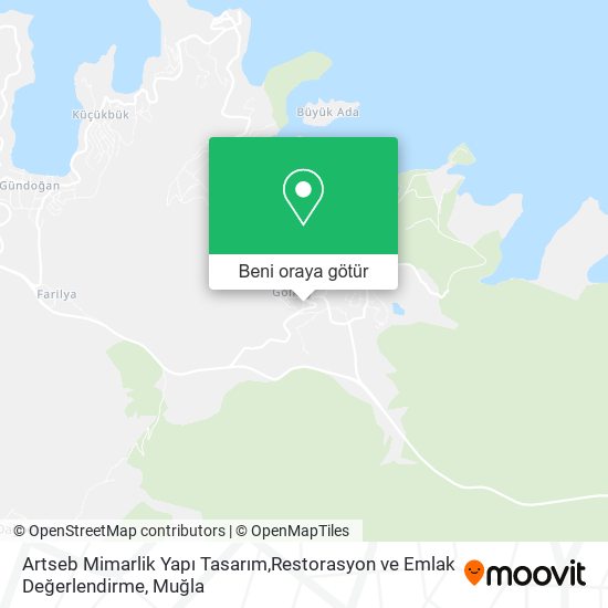 Artseb Mimarlik Yapı Tasarım,Restorasyon ve Emlak Değerlendirme harita