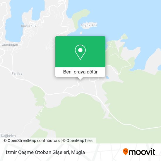 Izmir Çeşme Otoban Gişeleri harita