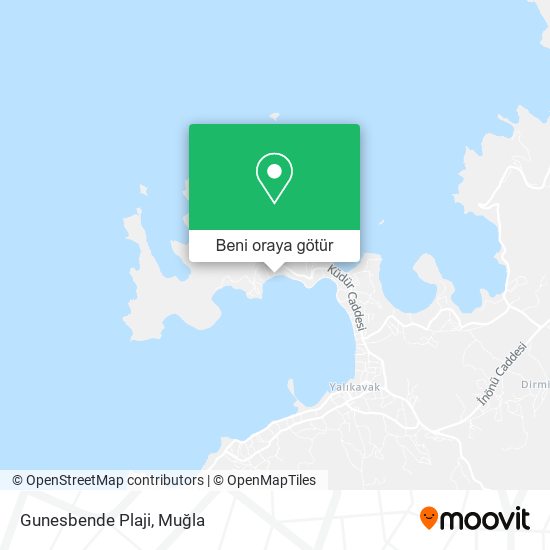 Gunesbende Plaji harita