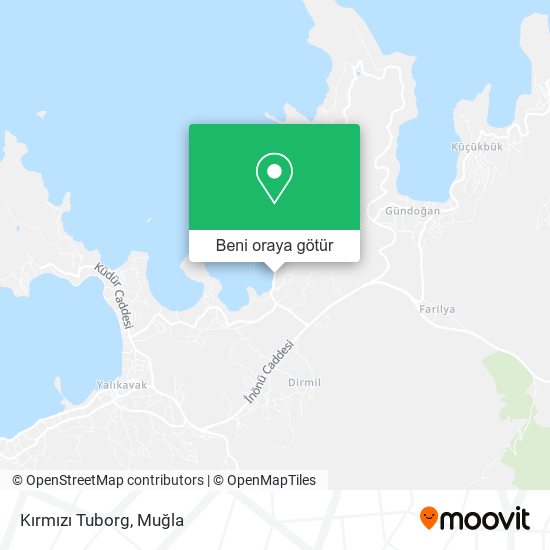 Kırmızı Tuborg harita
