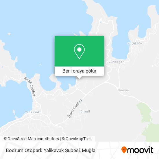 Bodrum Otopark Yalikavak Şubesi harita