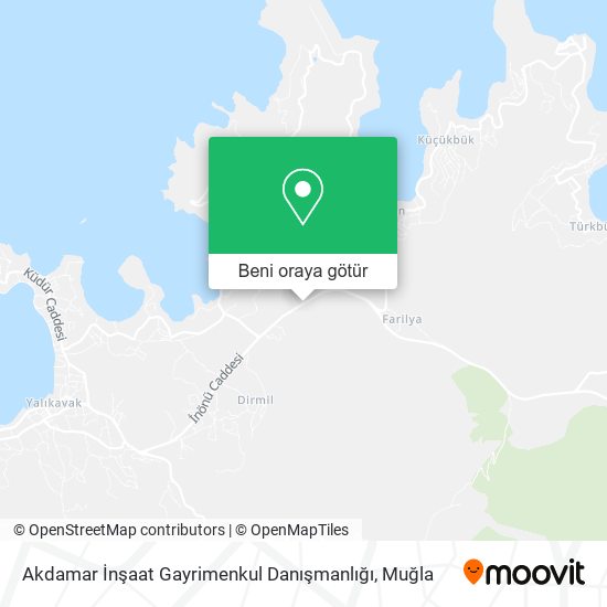 Akdamar İnşaat Gayrimenkul Danışmanlığı harita
