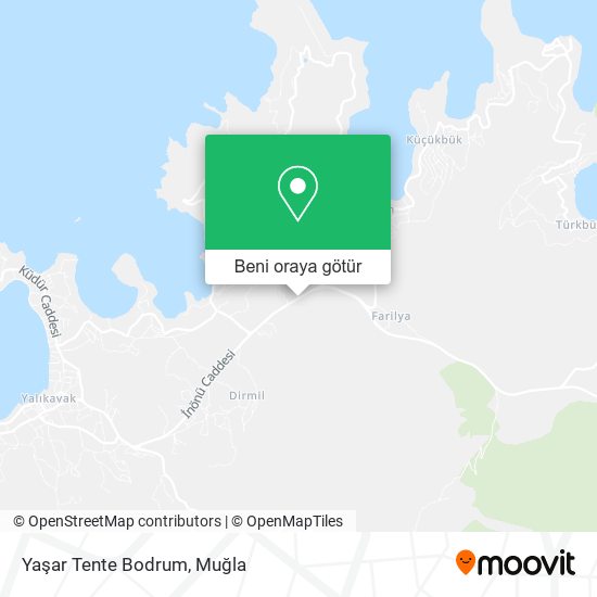 Yaşar Tente Bodrum harita