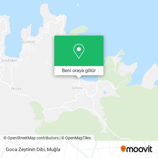 Goca Zeytinin Dibi harita