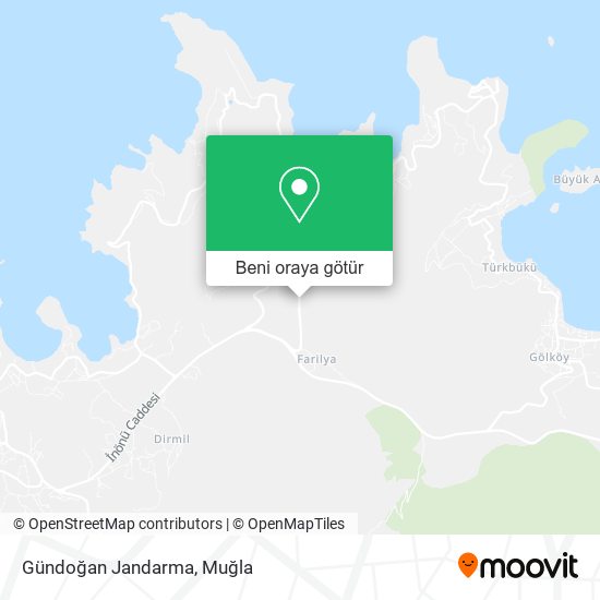 Gündoğan Jandarma harita
