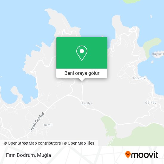 Fırın Bodrum harita