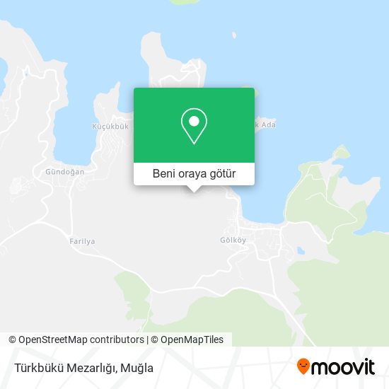 Türkbükü Mezarlığı harita
