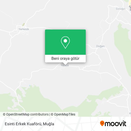 Esinti Erkek Kuaförü harita