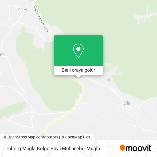 Tuborg Muğla Bölge Bayii Muhasebe harita