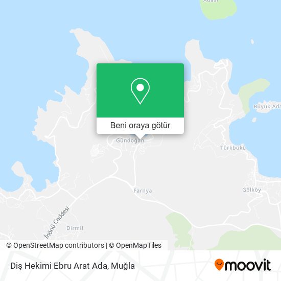 Diş Hekimi Ebru Arat Ada harita