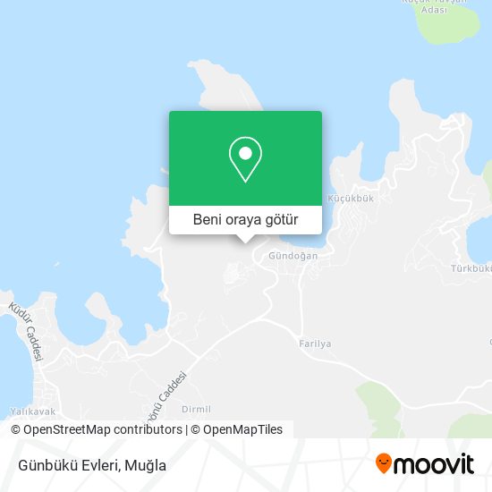 Günbükü Evleri harita