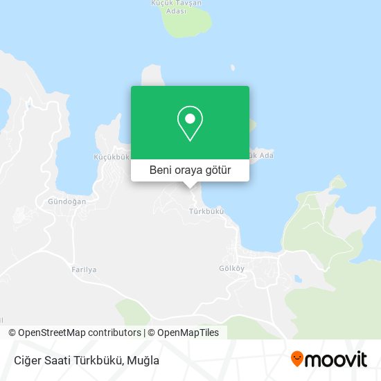 Ciğer Saati Türkbükü harita