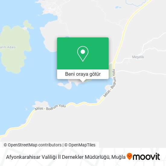 Afyonkarahisar Valiliği İl Dernekler Müdürlüğü harita
