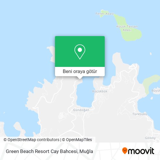Green Beach Resort Cay Bahcesi harita