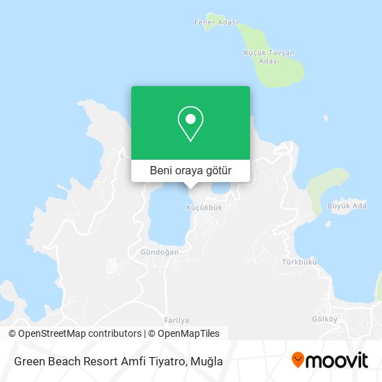 Green Beach Resort Amfi Tiyatro harita