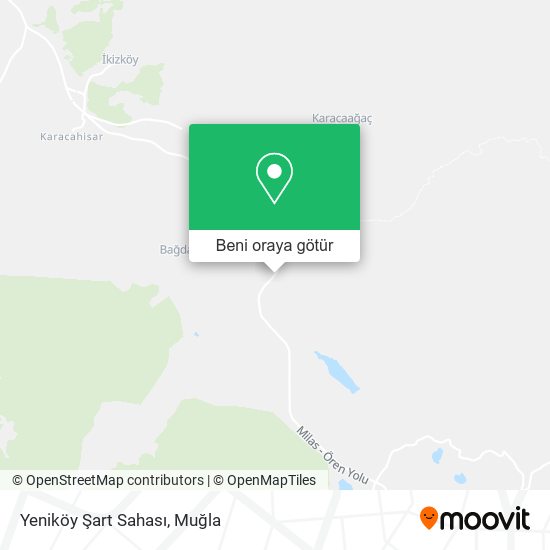 Yeniköy Şart Sahası harita