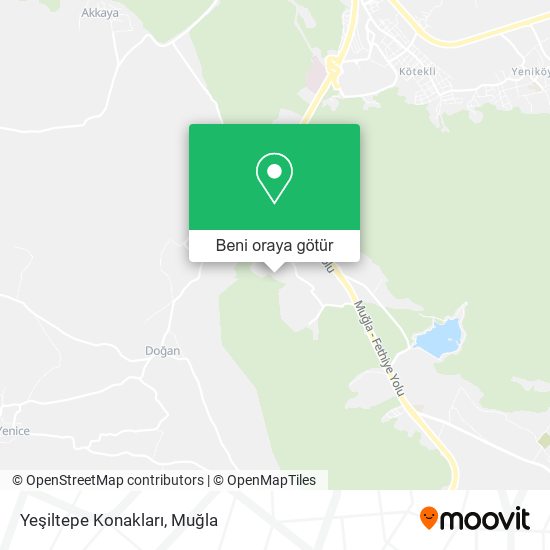 Yeşiltepe Konakları harita