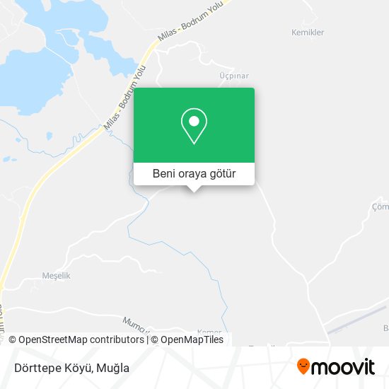 Dörttepe Köyü harita