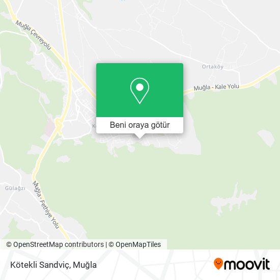 Kötekli Sandviç harita
