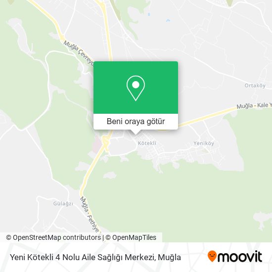 Yeni Kötekli 4 Nolu Aile Sağlığı Merkezi harita