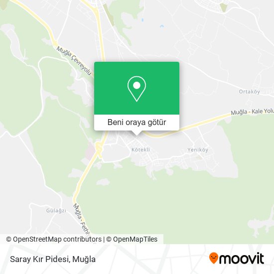Saray Kır Pidesi harita