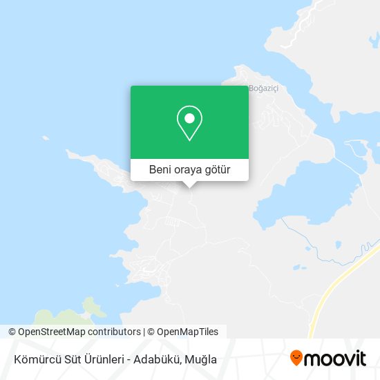 Kömürcü Süt Ürünleri - Adabükü harita