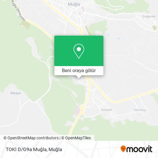 TOKİ D/G9a Muğla harita