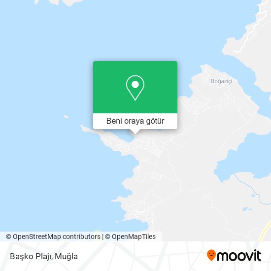 Başko Plajı harita