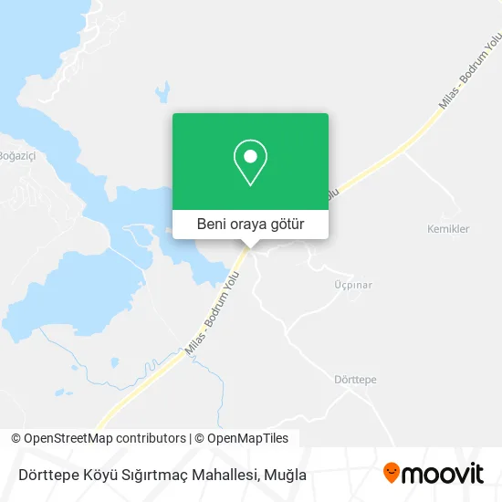 Dörttepe Köyü Sığırtmaç Mahallesi harita