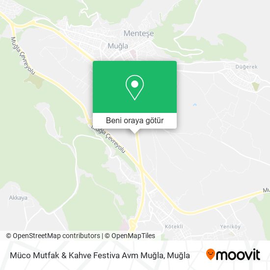Müco Mutfak & Kahve Festiva Avm Muğla harita