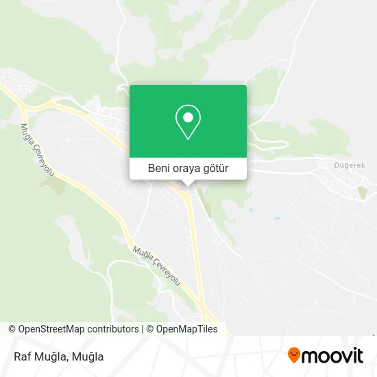 Raf Muğla harita